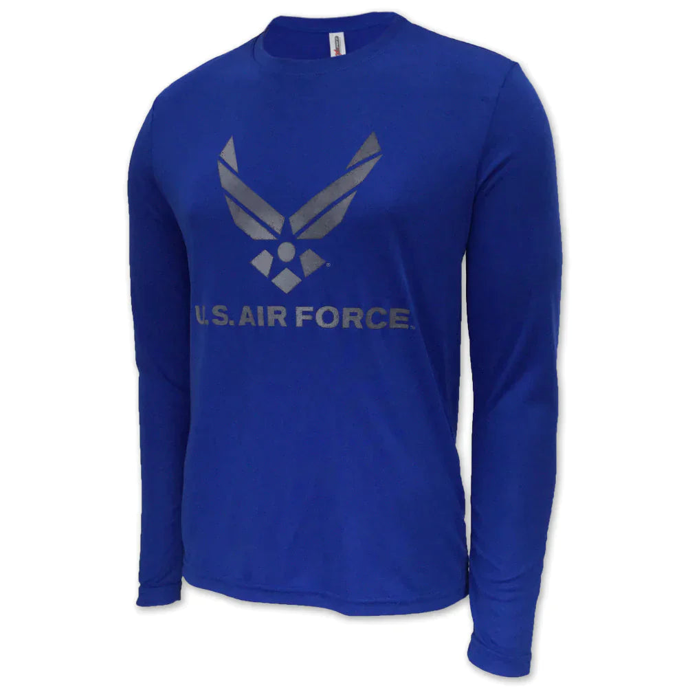 Air Force Longsleeve Performance T (Royal)