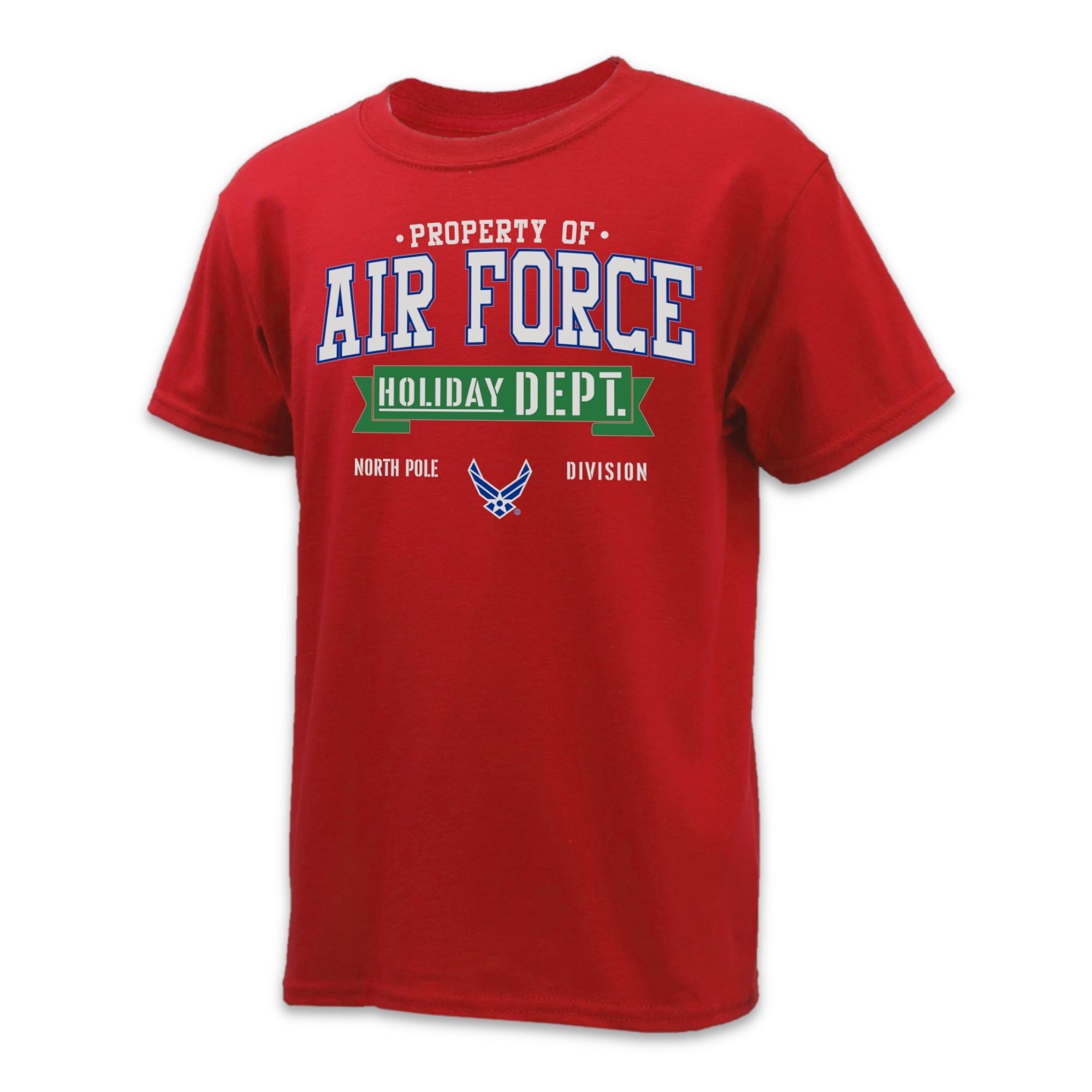 Air Force Holiday Department Youth T-Shirt (Red)