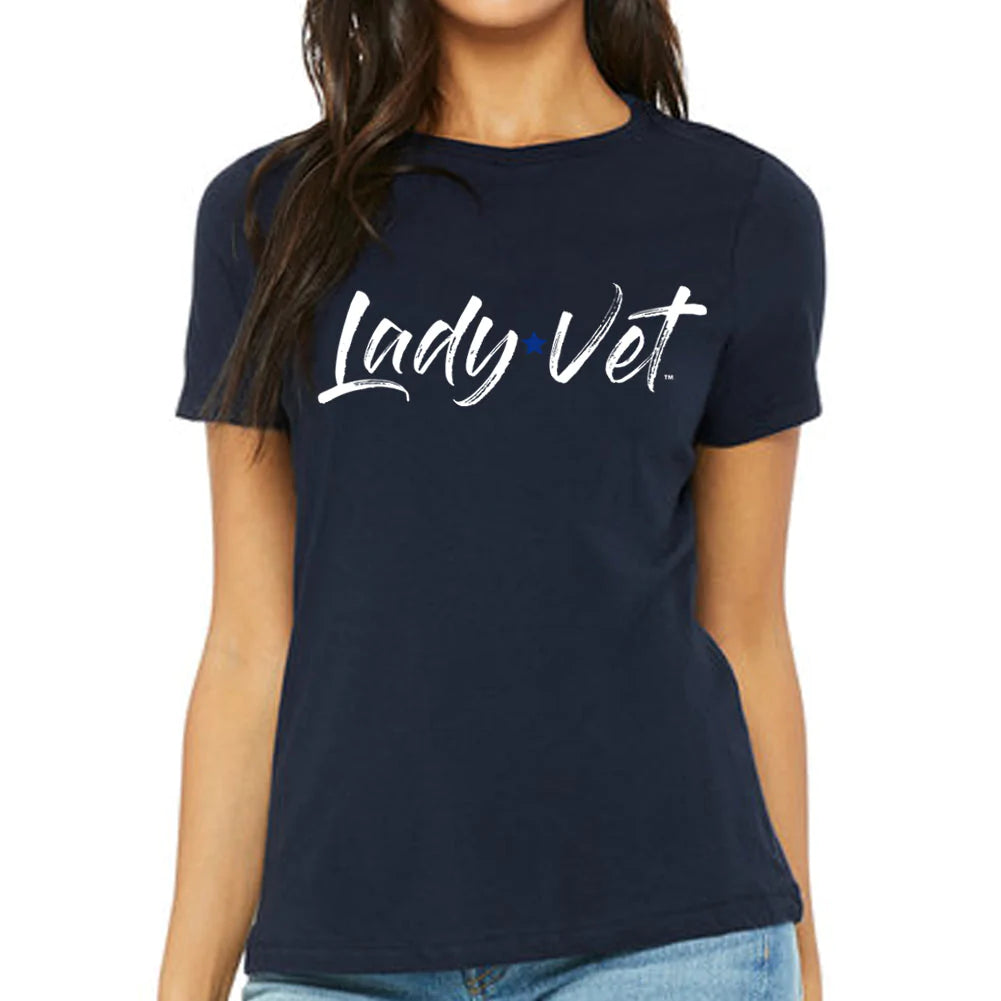 Air Force Lady Vet Full Chest Logo Ladies T-Shirt