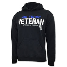 Load image into Gallery viewer, Air Force Veteran Defender Hood (Black)