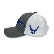 Load image into Gallery viewer, Air Force Wings Performance Hat (Grey/White)