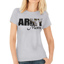 Load image into Gallery viewer, Army Ladies Eagle Mom T-Shirt (Silver)