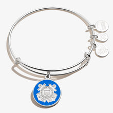Load image into Gallery viewer, Alex and Ani Coast Guard Bangle Bracelet (Silver)