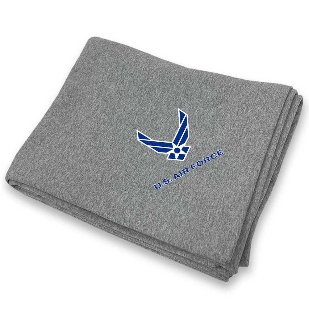 Air Force Wings DryBlend Fleece Stadium Blanket (Grey)