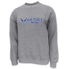 Load image into Gallery viewer, United States Air Force Aim High Logo Crewneck