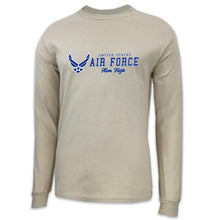 Load image into Gallery viewer, United States Air Force Aim High Logo Long Sleeve T-Shirt