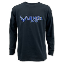 Load image into Gallery viewer, Air Force Youth Aim High Chest Print Long Sleeve