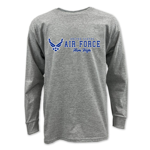 Air Force Youth Aim High Chest Print Long Sleeve