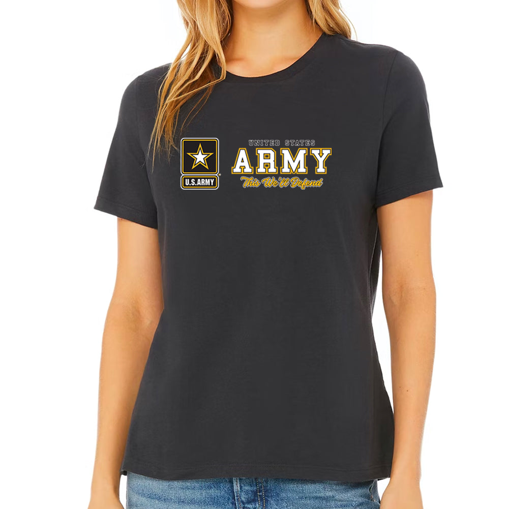 Army Ladies This We'll Defend T-Shirt