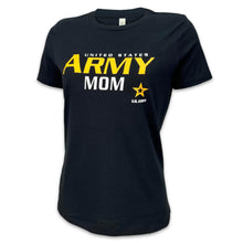 Load image into Gallery viewer, Ladies United States Army Mom T-Shirt (Black)