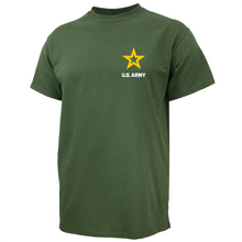 Load image into Gallery viewer, Army Star Left Chest USA Made T-Shirt