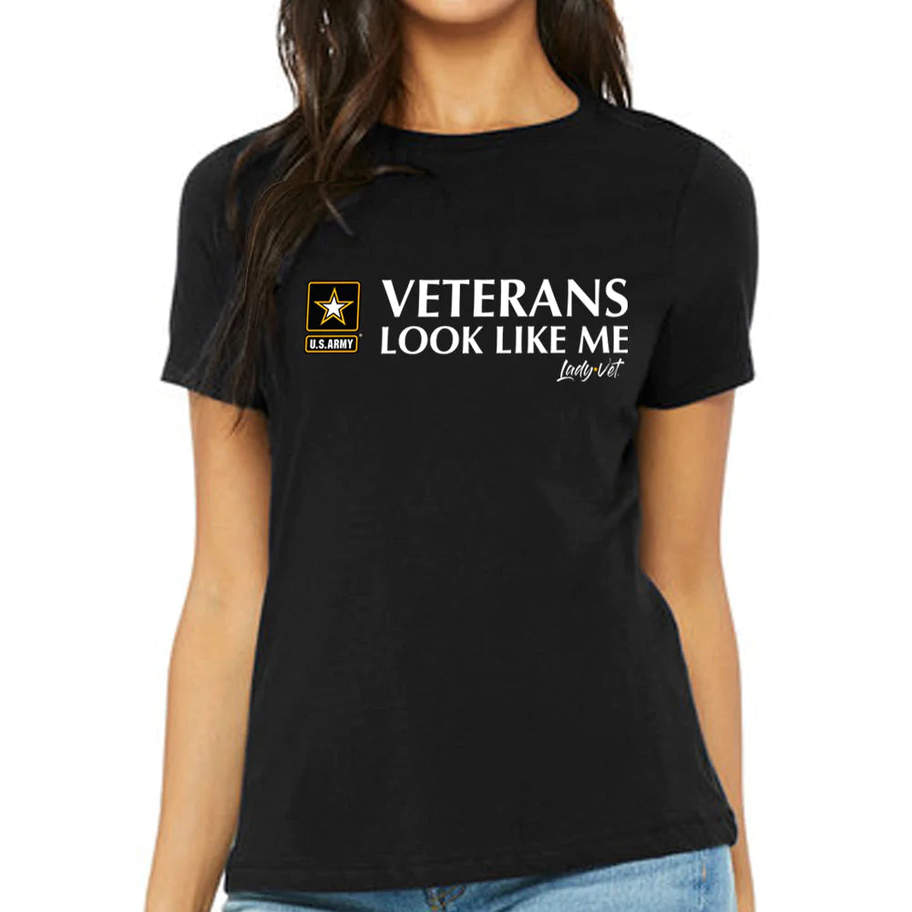 Army Vet Looks Like Me Ladies T-Shirt