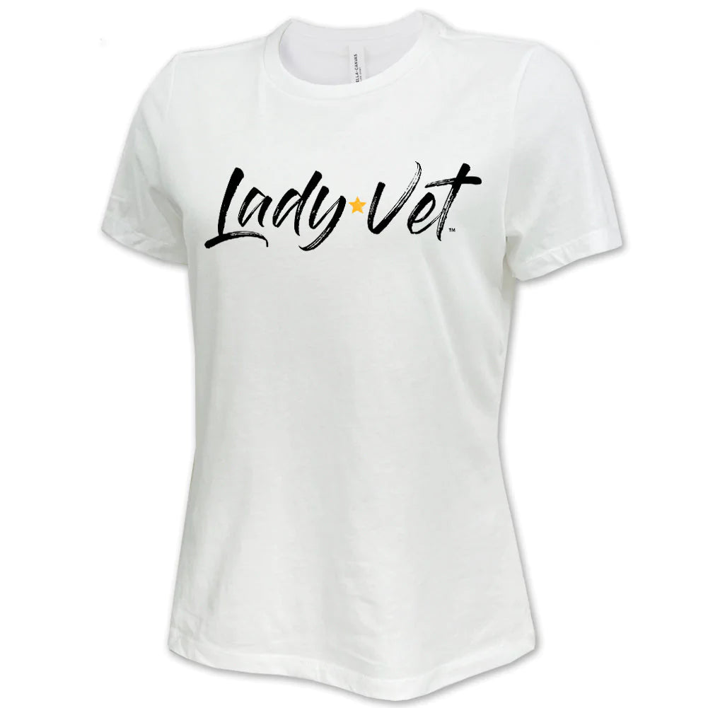 Army Lady Vet Full Chest Logo Ladies T-Shirt