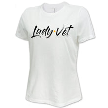 Load image into Gallery viewer, Army Lady Vet Full Chest Logo Ladies T-Shirt