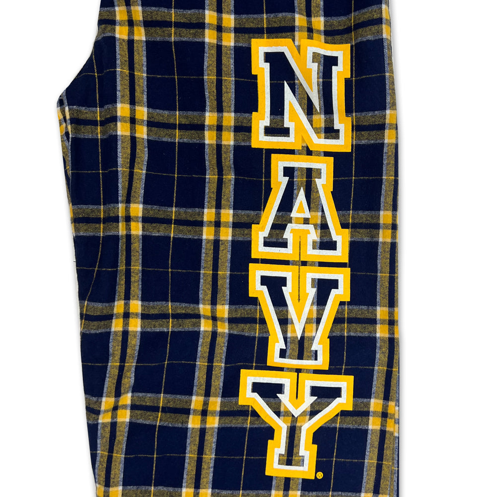 Navy 2C Flannel Pants (Navy/Gold)