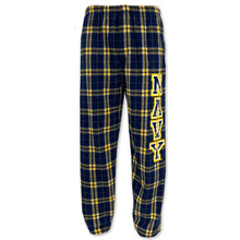 Load image into Gallery viewer, Navy 2C Flannel Pants (Navy/Gold)