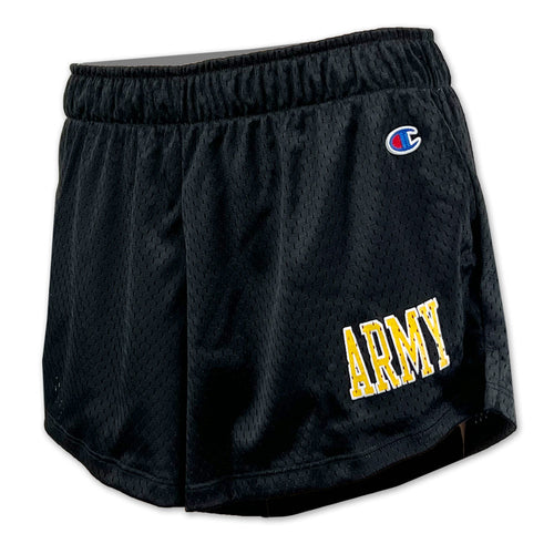 Army Champion Ladies Mesh Shorts (Black)