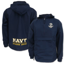 Load image into Gallery viewer, Navy Anchor Champion Packable Jacket (Navy)