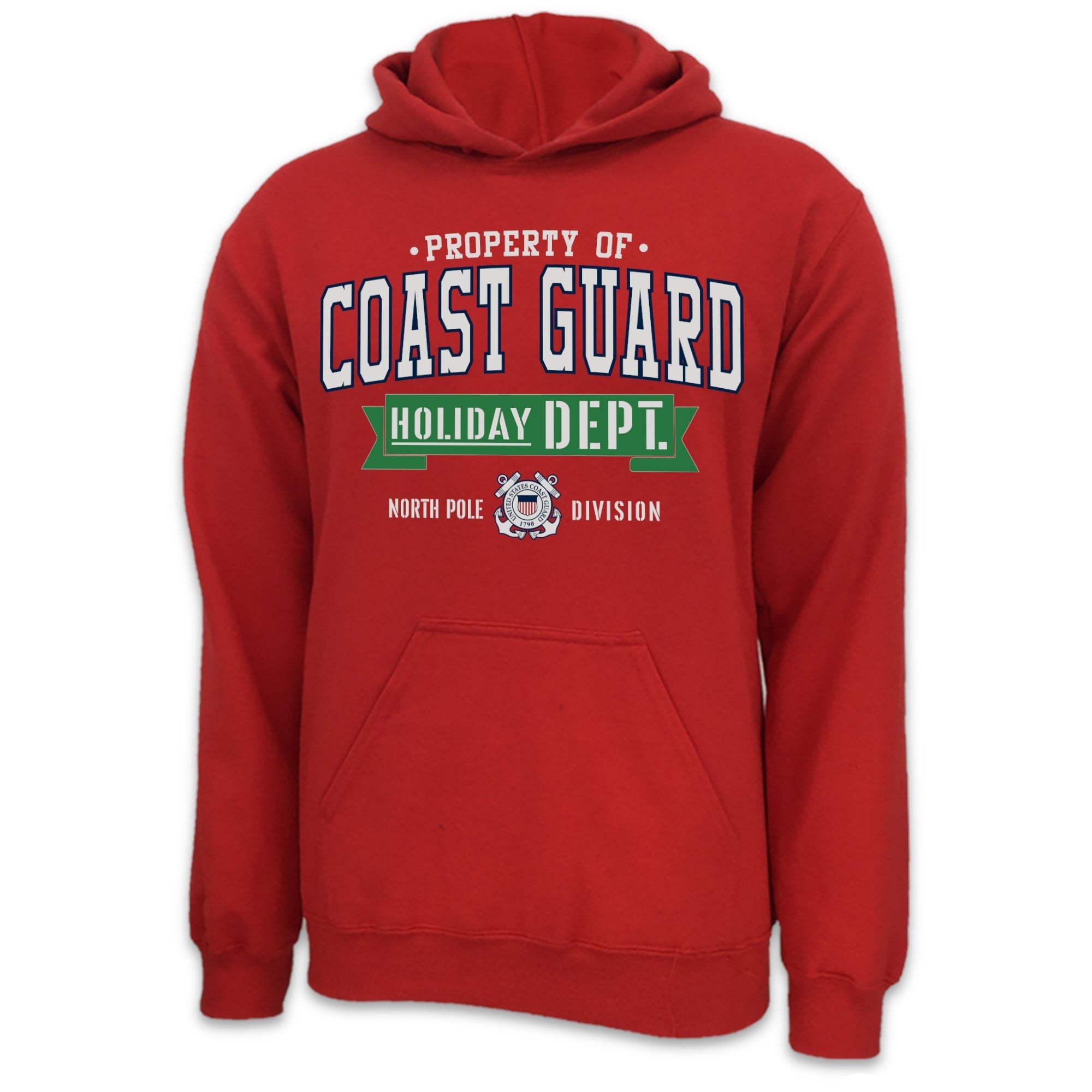 Coast Guard Holiday Department Hood (Red)