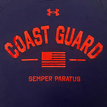 Load image into Gallery viewer, Coast Guard Under Armour Semper Paratus Tech T-Shirt (Navy)