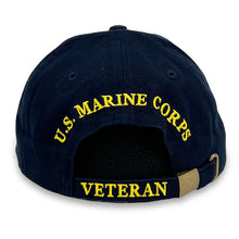 Load image into Gallery viewer, Marine Veteran Wreath Hat (Navy)