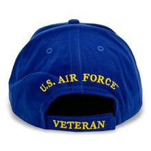 Load image into Gallery viewer, Air Force Veteran Wreath Hat (Royal)