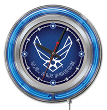 Load image into Gallery viewer, United States Air Force 15&quot; Double Neon Wall Clock