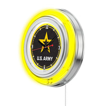 Load image into Gallery viewer, United States Army 15&quot; Double Neon Wall Clock