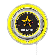 Load image into Gallery viewer, United States Army 15&quot; Double Neon Wall Clock