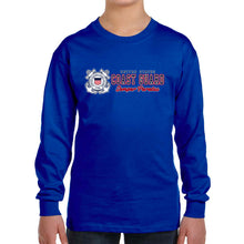 Load image into Gallery viewer, Coast Guard Youth Semper Paratus Chest Print Long Sleeve T-Shirt