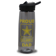 Load image into Gallery viewer, Proud Army Dad Camelbak Water Bottle (Charcoal)