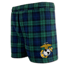 Load image into Gallery viewer, Marines EGA Logo Flannel Shorts (Blackwatch)