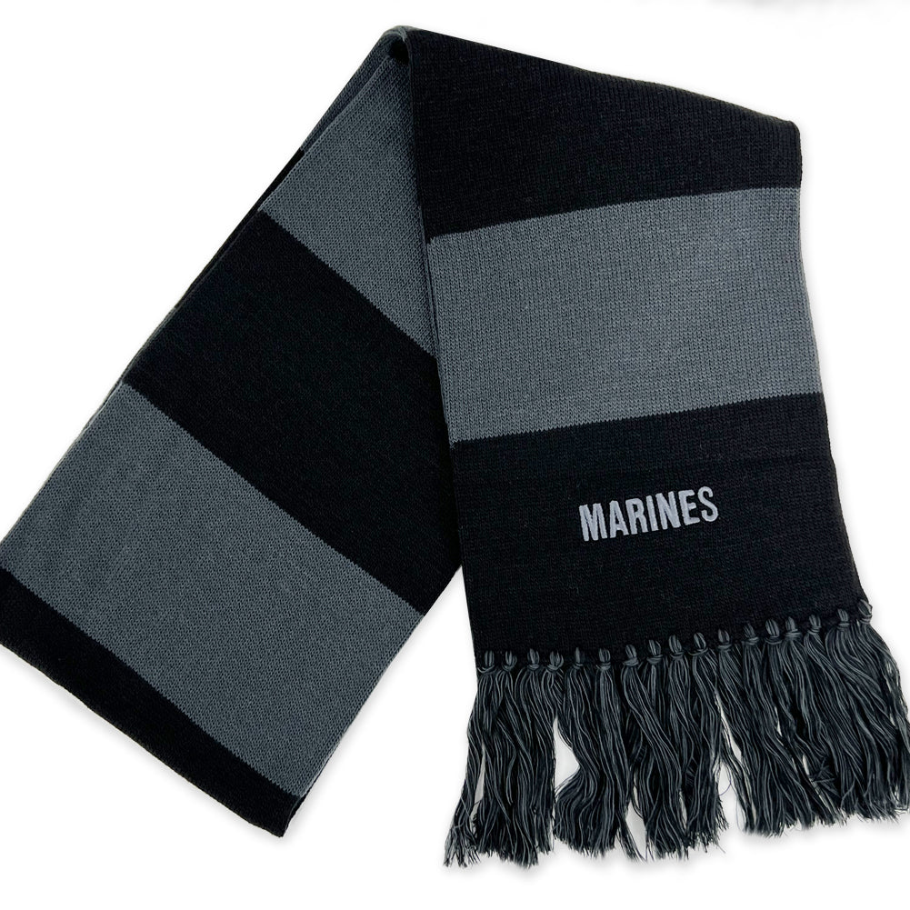 US Marines Scarf/Beanie Gift Pack (Black/Grey)