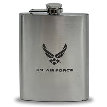Load image into Gallery viewer, Air Force Wings 8oz Pocket Stainless Steel Canteen