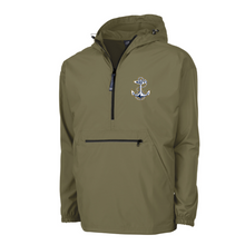 Load image into Gallery viewer, Navy Anchor Pack-N-Go Pullover