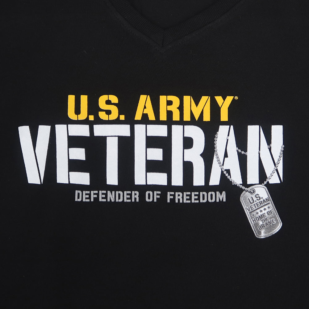Army Ladies Veteran Defender T-Shirt (Black)