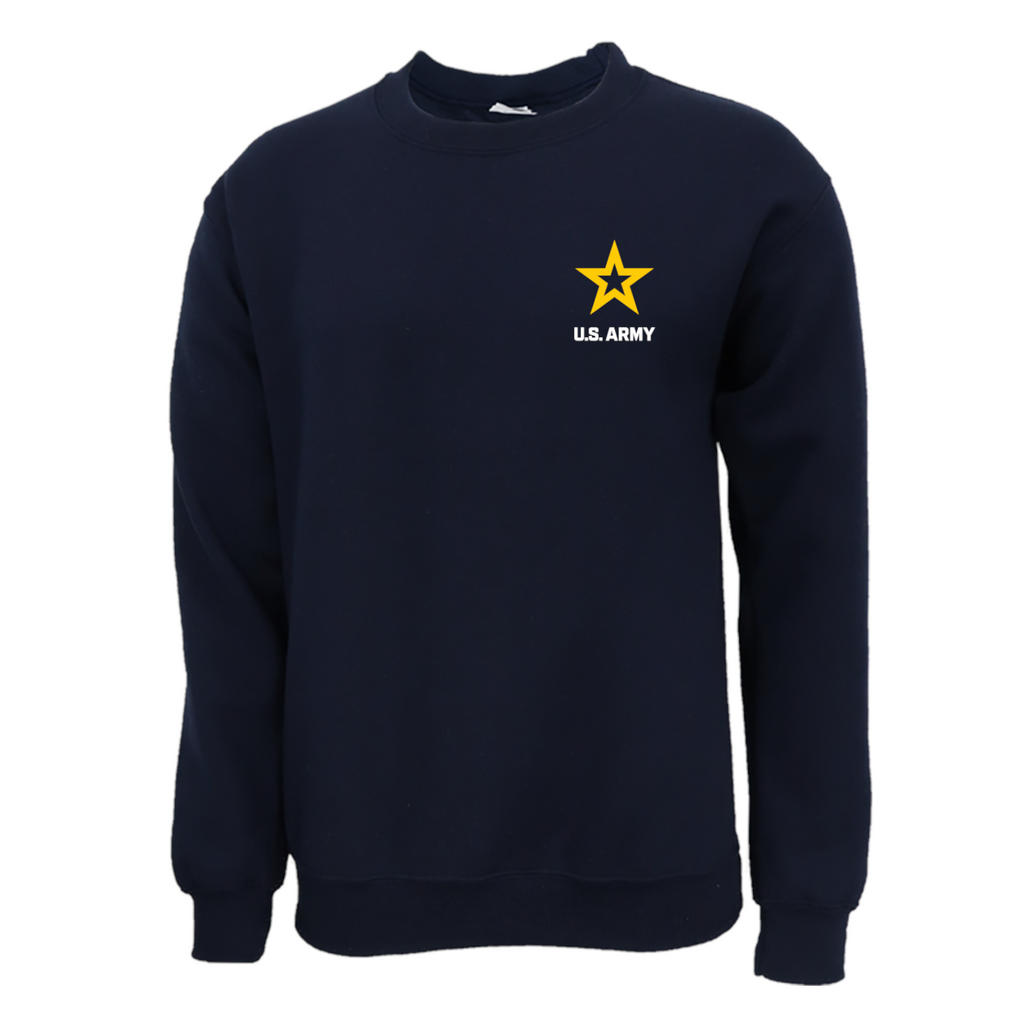 Army Star Left Chest Crewneck