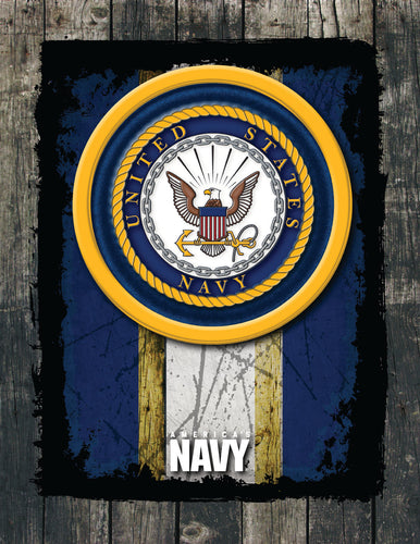 United States Navy Distressed Wall Art*