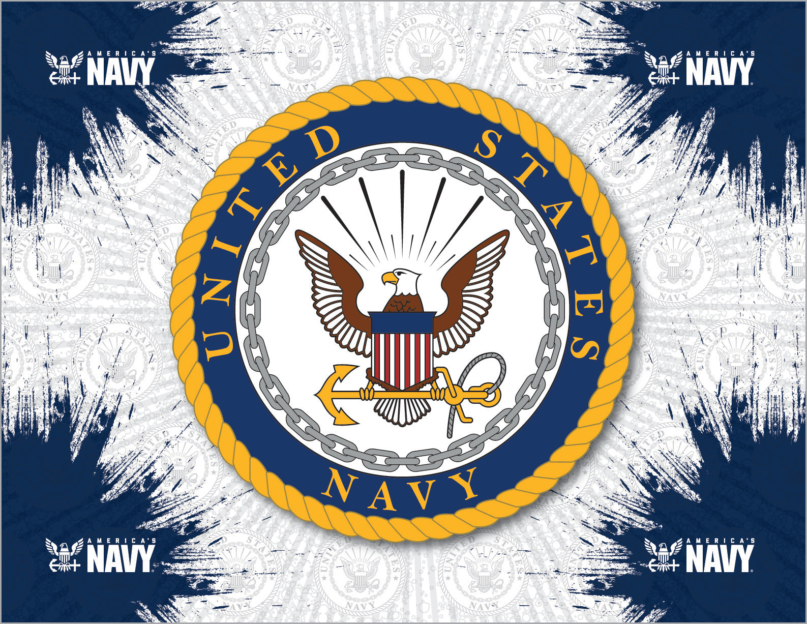 United States Navy Burst Wall Art*