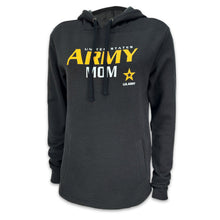 Load image into Gallery viewer, Ladies United States Army Mom Hood (Heather Black)