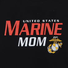 Load image into Gallery viewer, Ladies United States Marine Mom Long Sleeve T-Shirt (Black)