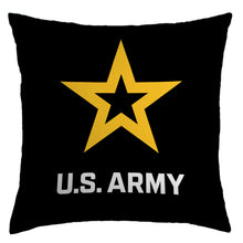 Load image into Gallery viewer, Army Star Simmons Throw Pillow (Black)