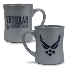 Load image into Gallery viewer, Air Force Veteran 16oz MK Matte Mug (Silver)