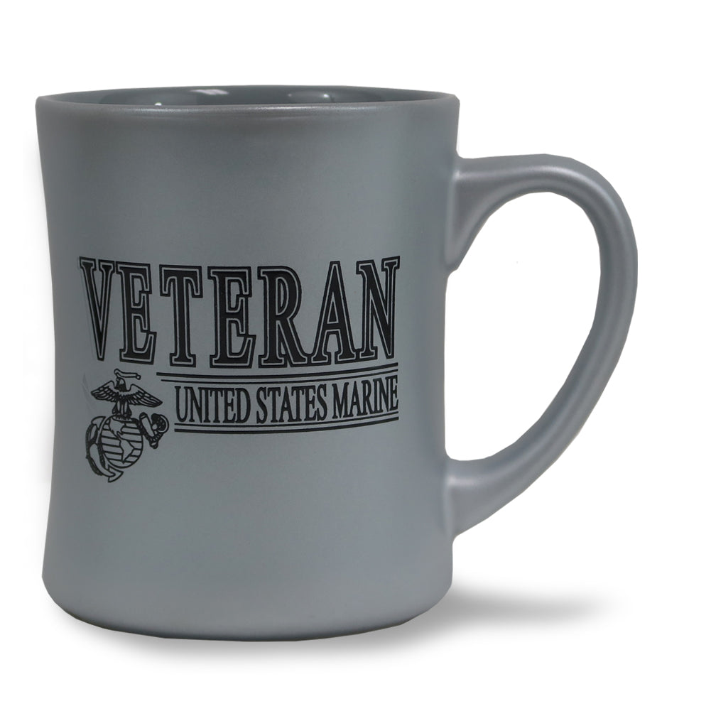 Marine Veteran 16oz MK Matte Mug (Silver)