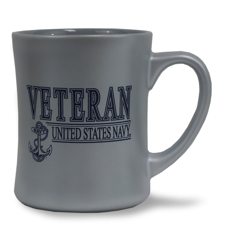 Navy Veteran 16oz MK Matte Mug (Silver)