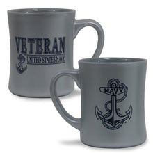 Load image into Gallery viewer, Navy Veteran 16oz MK Matte Mug (Silver)