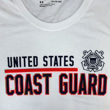 Load image into Gallery viewer, United States Coast Guard Ladies Under Armour T-Shirt (White)
