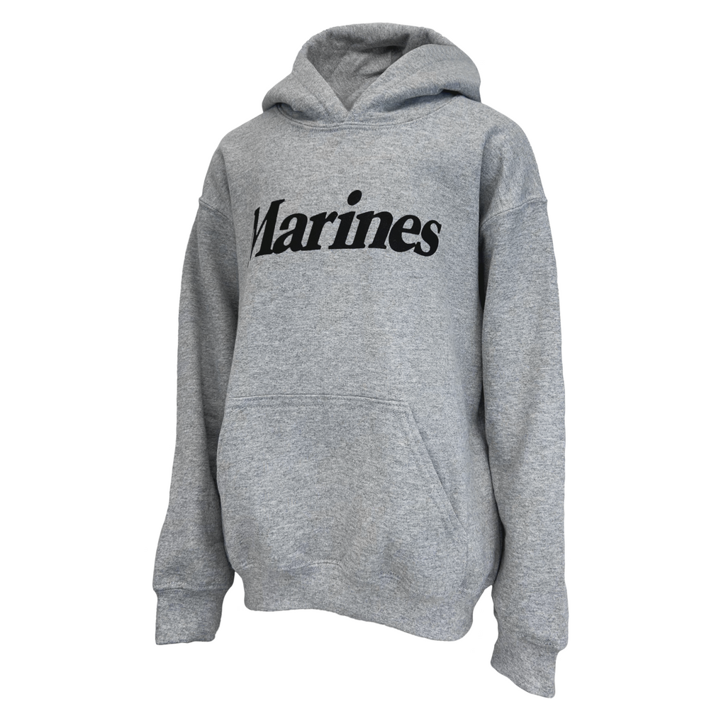 Marines Youth Logo Core Hood (Grey)