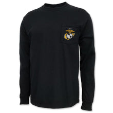 Load image into Gallery viewer, USMC EGA Logo Pocket Long Sleeve T-Shirt