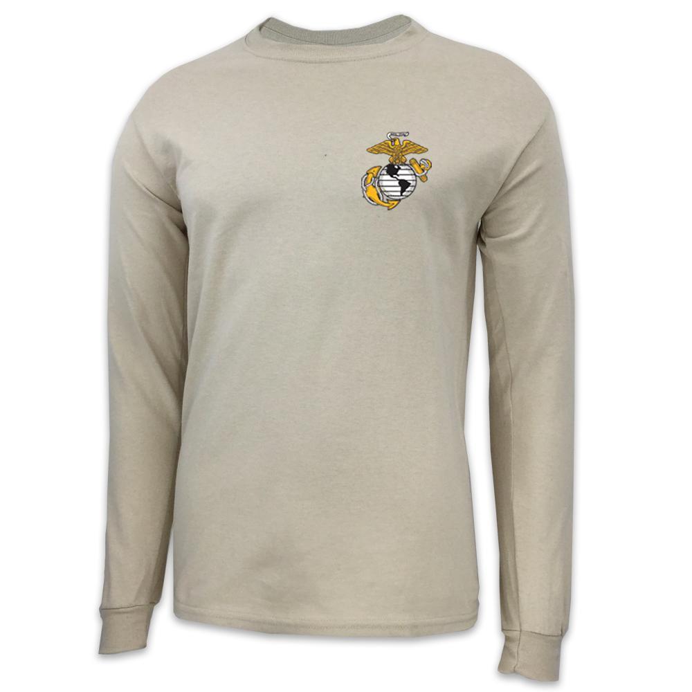 USMC T-Shirts: USMC EGA Logo Long Sleeve T-Shirt
